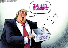 TRUMP BUGGED by Nate Beeler