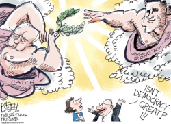 AMERICAN GODS by Pat Bagley