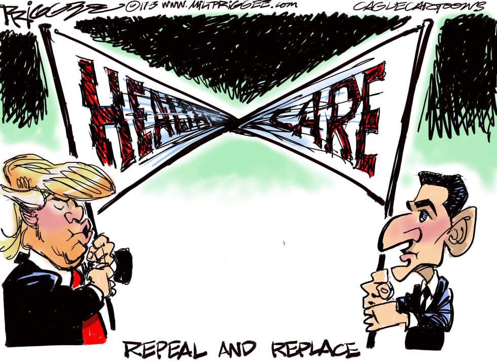  TRUMPRYANCARE by Milt Priggee