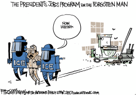 TRUMP JOBS PROGRAM by David Fitzsimmons