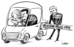 GERMAN-RUSSIAN GAS PIPELINE DEAL - B&W by Christo Komarnitski