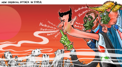 CHEMICAL ATTACK IN SYRIA by Emad Hajjaj