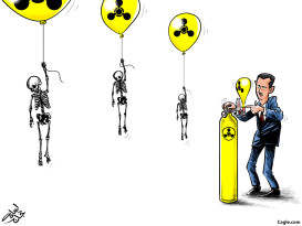 CHEMICAL ATTACK IN SYRIA by Osama Hajjaj