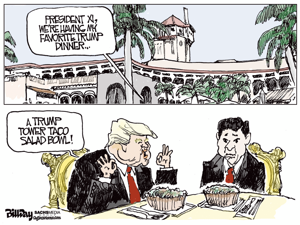  TRUMP AND XI by Bill Day