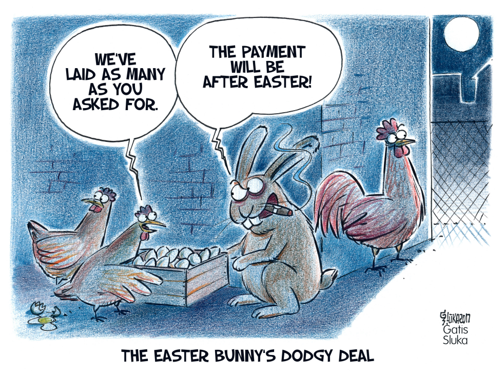  THE EASTER BUNNY'S DODGY DEAL by Gatis Sluka