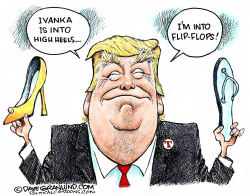 TRUMP FLIP-FLOPS by Dave Granlund