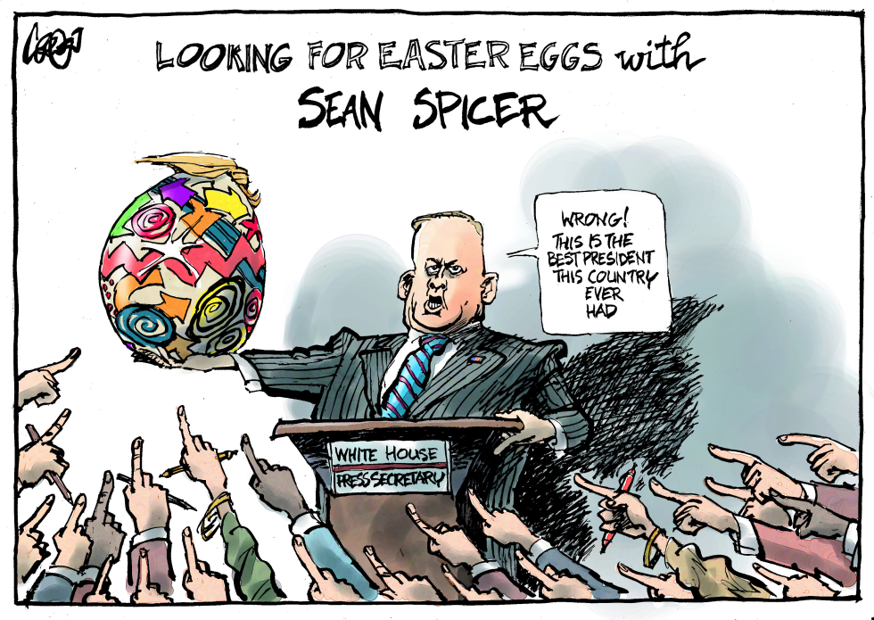  SEAN SPICER AND EASTER by Jos Collignon