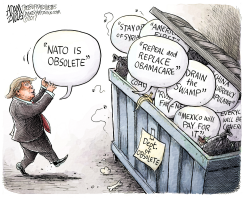 TRUMP ON NATO by Adam Zyglis