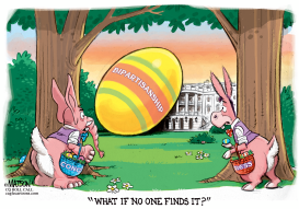 WASHINGTON EASTER EGG HUNT by RJ Matson