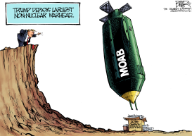 TRUMP BOMBS by Nate Beeler