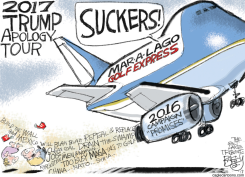 TRUMP APOLOGY TOUR by Pat Bagley