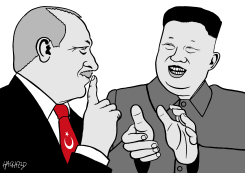 KIM CONGRATULATES ERDOGAN by Rainer Hachfeld