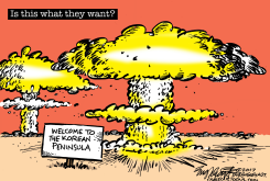 N KOREA by Bob Englehart