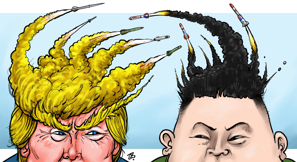  TRUMP VS KIM by Emad Hajjaj