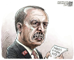 TURKISH PRESIDENT ERDOGAN by Adam Zyglis