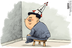 KIM JONG UN DUNCE by Rick McKee