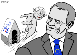 TUSK, KACZYNSKI by Rainer Hachfeld