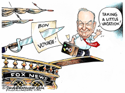 O'REILLY EXITS FOX NEWS by Dave Granlund