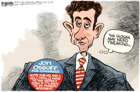 LOCAL JON OSSOFF by Rick McKee