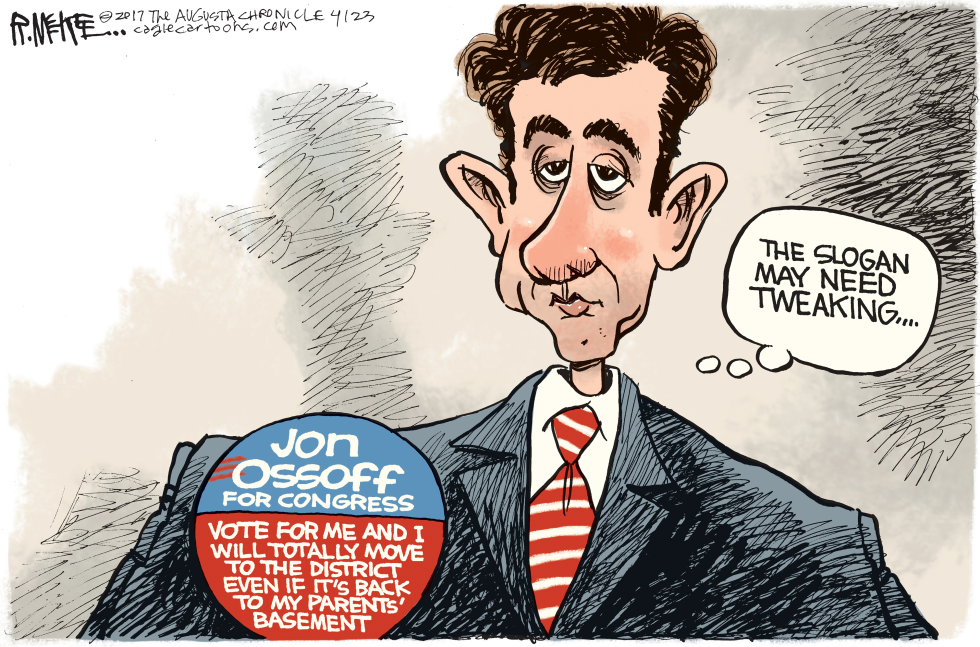  LOCAL JON OSSOFF by Rick McKee