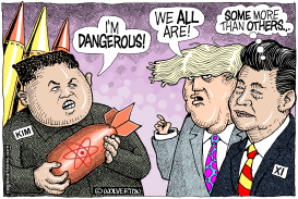 DANGEROUS KIM DANGEROUS TRUMP by Wolverton