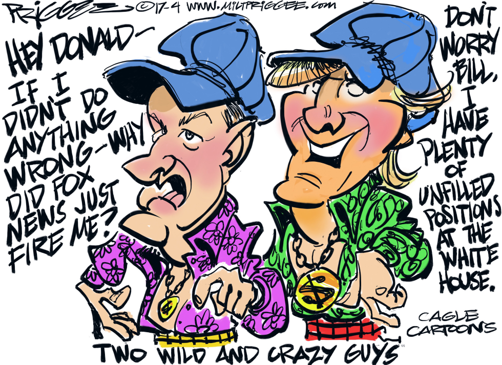  O'REILLY AND WING-MAN by Milt Priggee