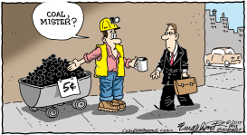 COAL MINING by Bob Englehart