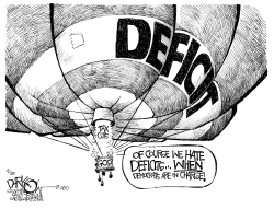 BALLOONING THE DEFICIT by John Darkow