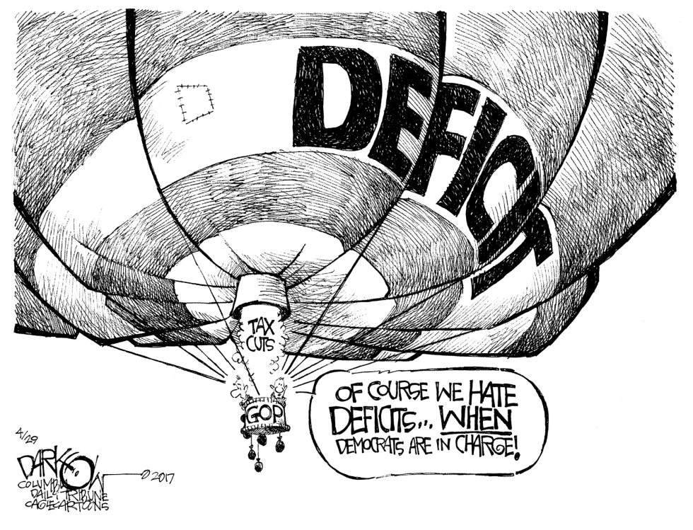  BALLOONING THE DEFICIT by John Darkow