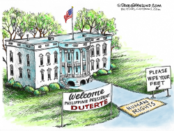 DUTERTE INVITED TO WHITE HOUSE by Dave Granlund