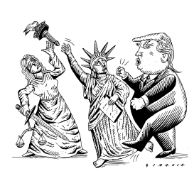 TRUMP, JUSTICE AND LIBERTY by Osmani Simanca