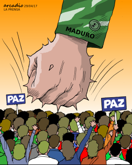 MADURO Y LAS PROTESTAS by Arcadio Esquivel