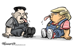 KIM JONG-UN VS DONALD TRUMP by Martin Sutovec