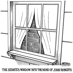 THE SENATE'S WINDOW INTO THE MIND OF JOHN ROBERTS by RJ Matson