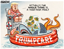 TRUMPCARE POOL by Steve Sack