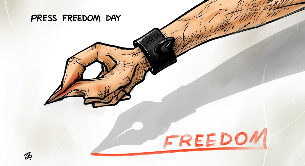  WORLD PRESS FREEDOM DAY by Emad Hajjaj