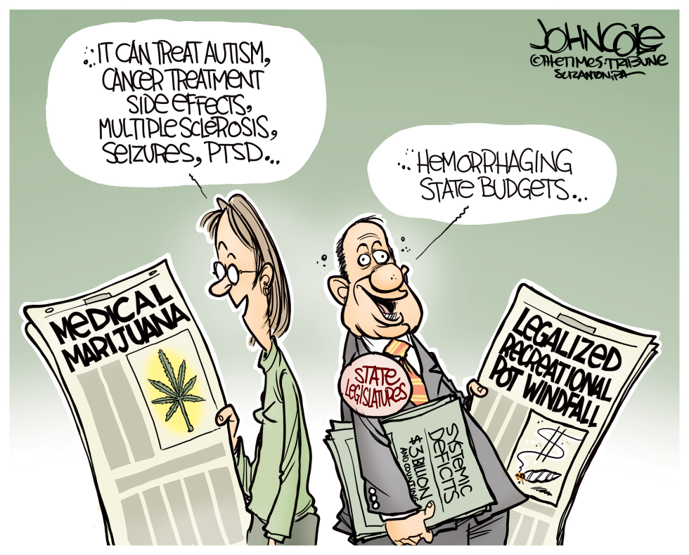  LEAGLIZED POT AND STATE BUDGETS by John Cole