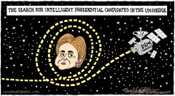 HILLARY'S BACK by Bob Englehart