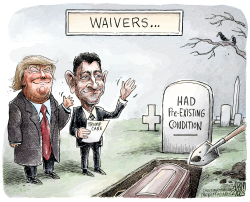 TRUMPCARE WAIVERS by Adam Zyglis