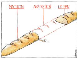 FRENCH ELECTIONS' BAGUETTE by Michael Kountouris