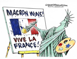 MACRON WINS IN FRANCE by Dave Granlund