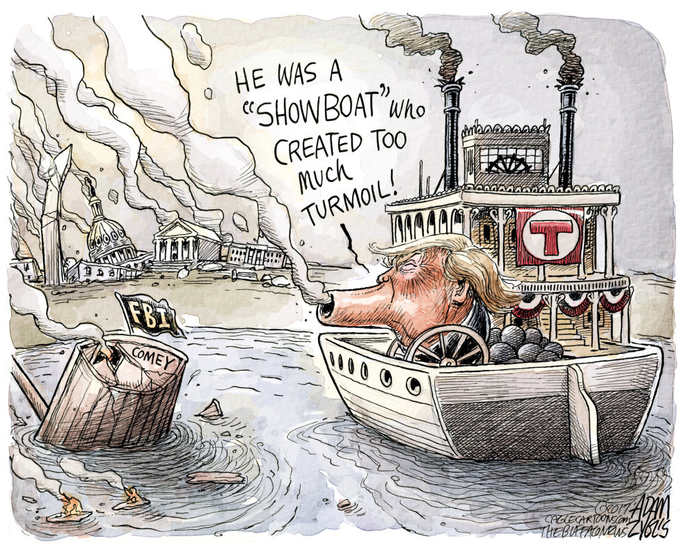  THE SHOWBOAT by Adam Zyglis