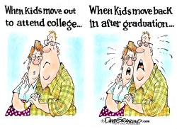 PARENTS AND COLLEGE GRADS by Dave Granlund