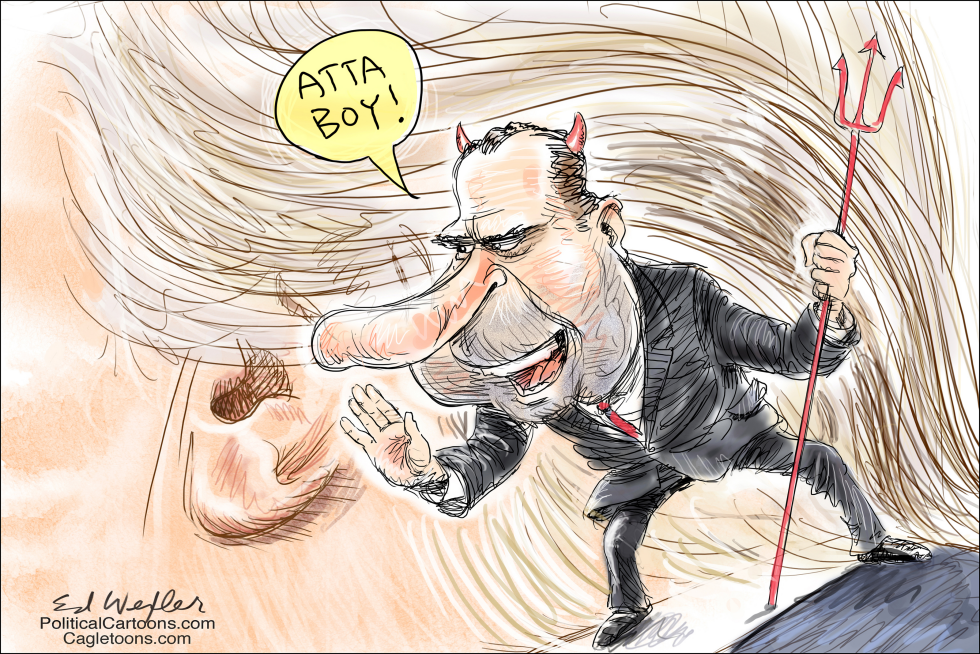  NIXON IN TRUMPS EAR by Ed Wexler