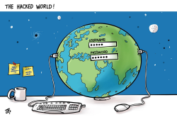 HACKED WORLD by Emad Hajjaj