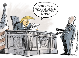 AFTER THE FIRING OF THE FBI DIRECTOR by Patrick Chappatte