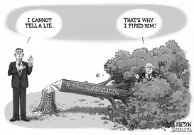 JAMES COMEY AND THE CHERRY TREE by RJ Matson