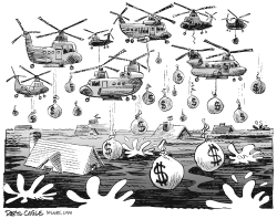 DROPPING BILLIONS by Daryl Cagle