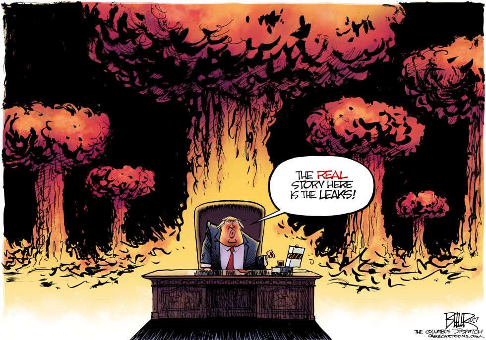  TRUMP GOES BOOM by Nate Beeler