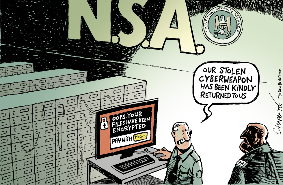  MASSIVE CYBERATTACKS by Patrick Chappatte